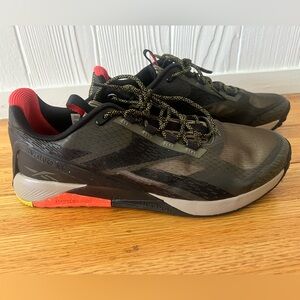 Reebok Black and Red Athletic Shoes